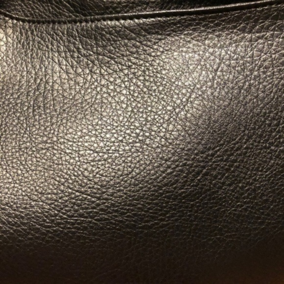 NWT NEW DIRECTIONS Vegan Leather Hobo/Compartment Shoulder Bag-Black - Picture 13 of 14